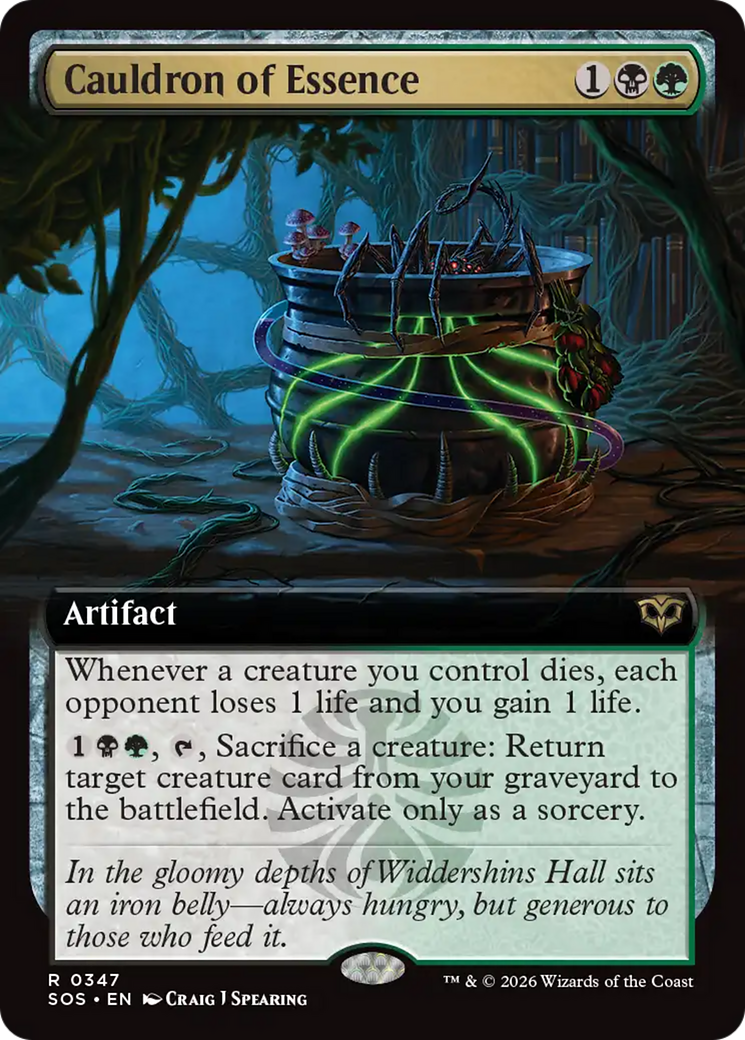 Cauldron of Essence (Extended Art) [Secrets of Strixhaven] | Jack's On Queen