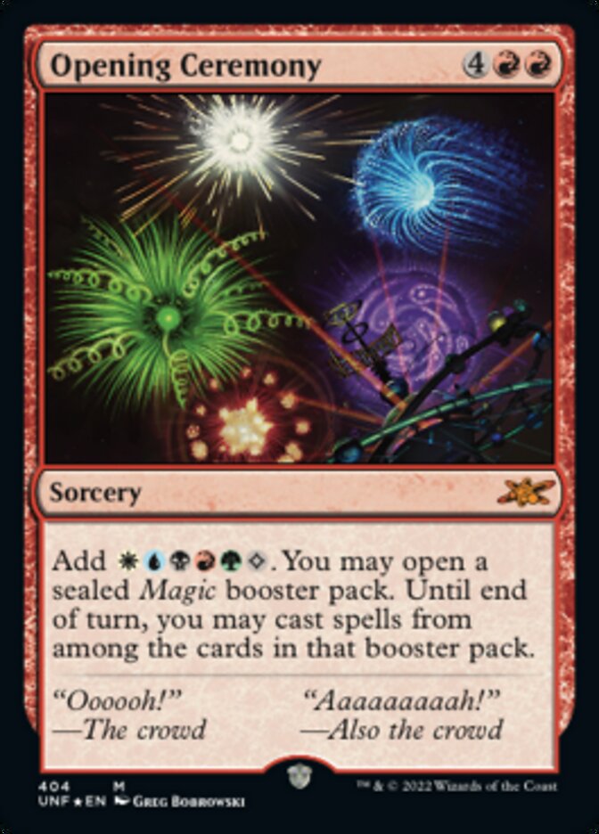 Opening Ceremony (Galaxy Foil) [Unfinity] | Jack's On Queen