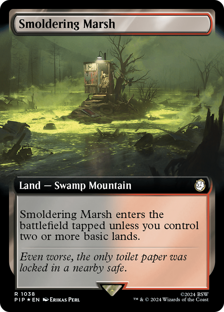 Smoldering Marsh (Extended Art) (Surge Foil) [Fallout] | Jack's On Queen