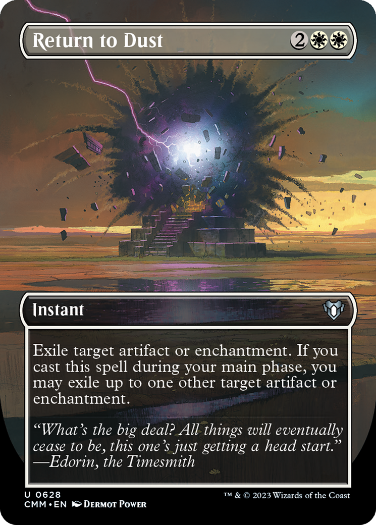 Return to Dust (Borderless Alternate Art) [Commander Masters] | Jack's On Queen