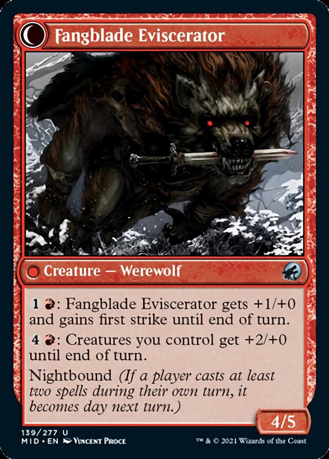 Fangblade Brigand // Fangblade Eviscerator [Innistrad: Midnight Hunt] | Jack's On Queen
