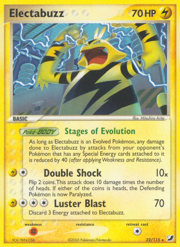 Electabuzz (22/115) [EX: Unseen Forces] | Jack's On Queen