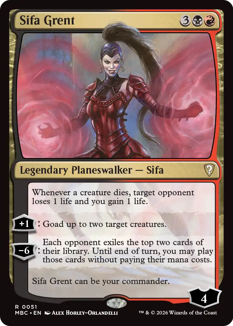 Sifa Grent [Mystery Booster: Commander Edition] | Jack's On Queen