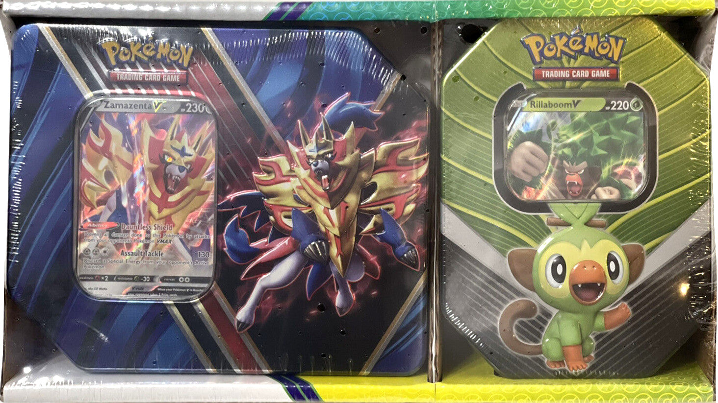 Legends of Galar/Galar Partners - 2-Pack Tin (Zamazenta V & Rillaboom V) | Jack's On Queen