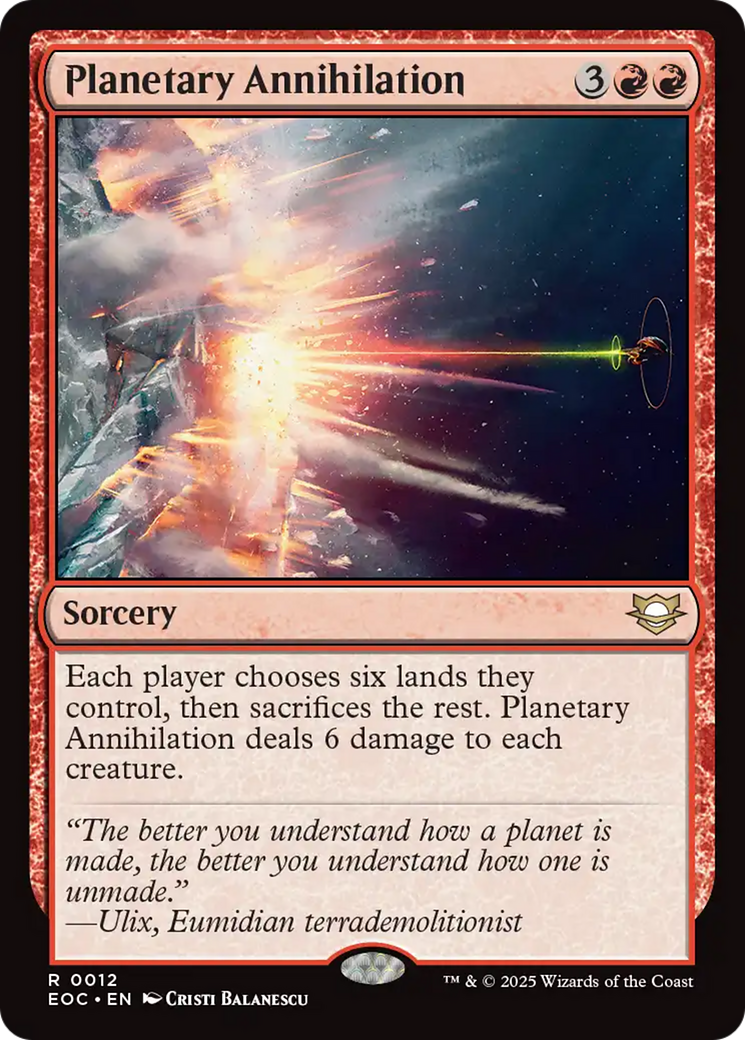 Planetary Annihilation [Edge of Eternities Commander] | Jack's On Queen