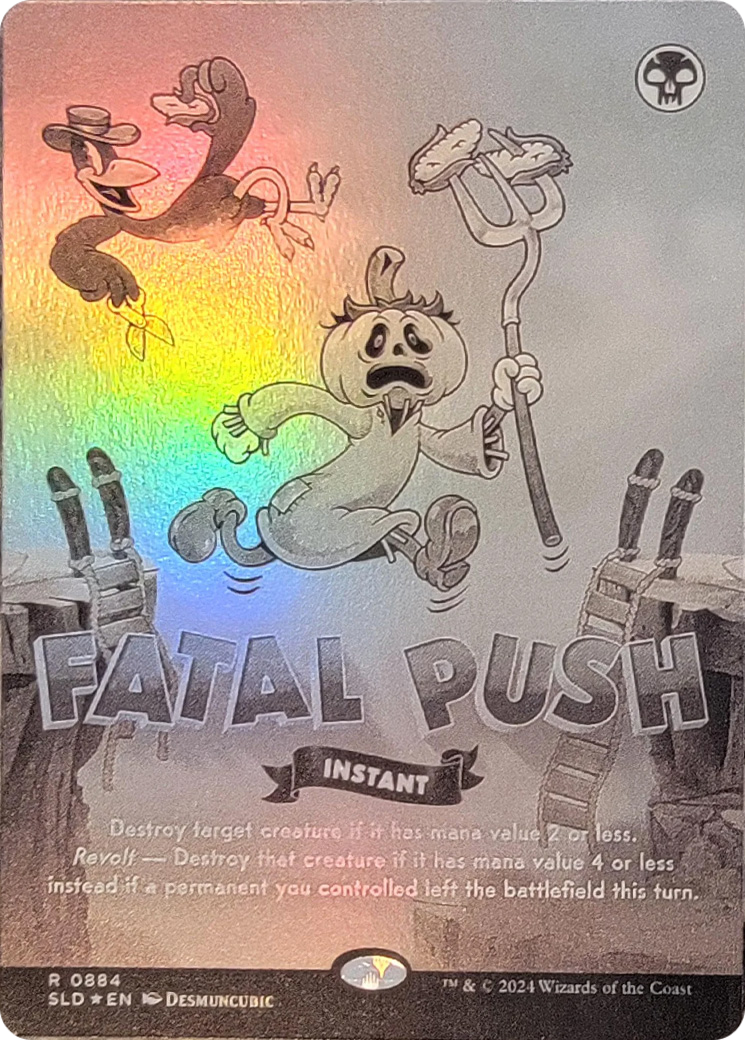 Fatal Push (0884) (Black & White Foil) [Secret Lair Drop Series] | Jack's On Queen