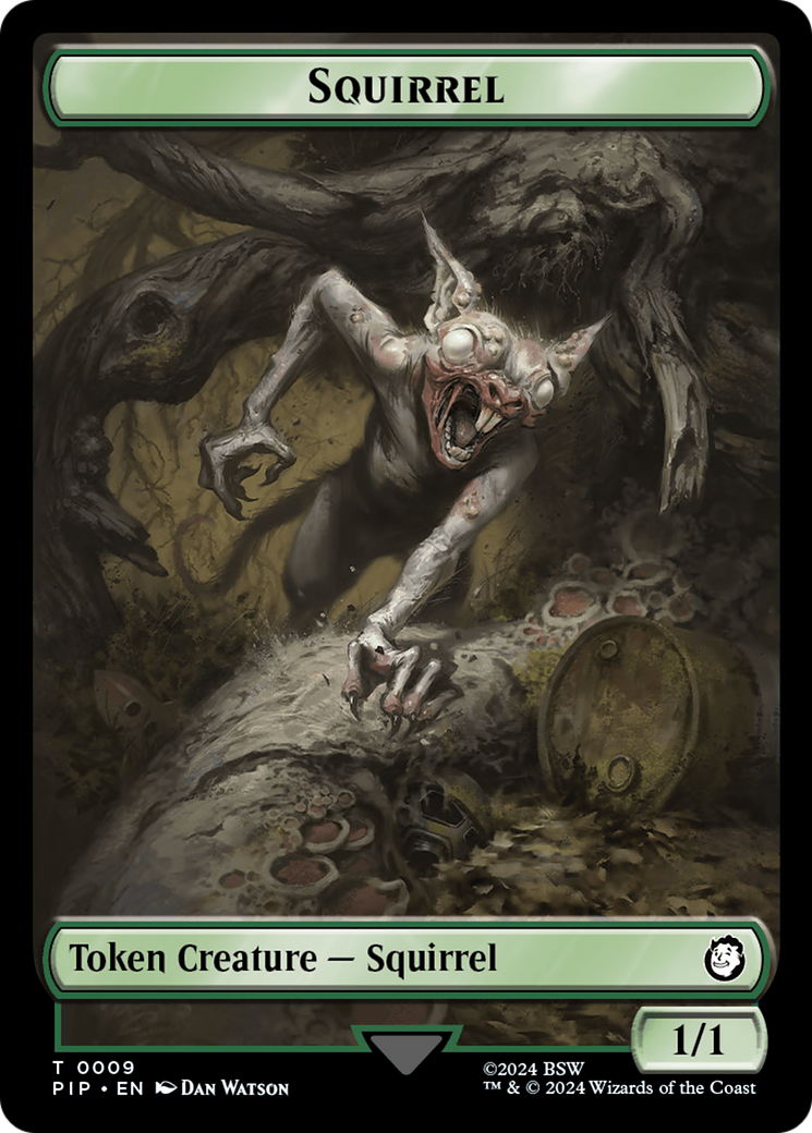 Radiation // Squirrel Double-Sided Token [Fallout Tokens] | Jack's On Queen