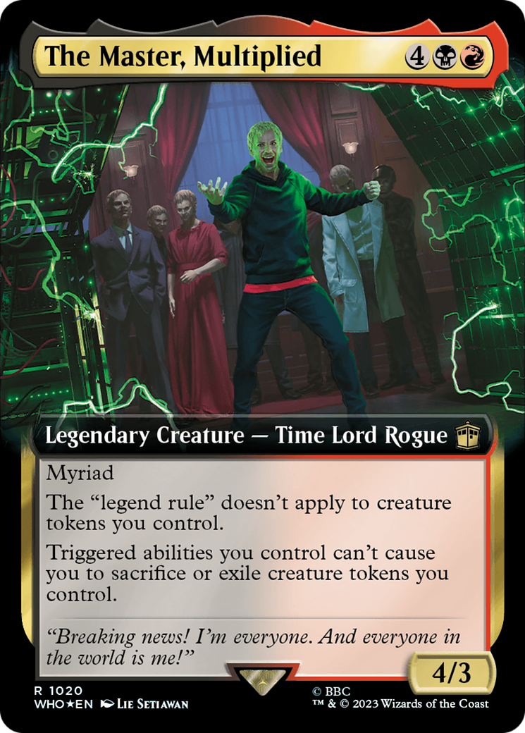 The Master, Multiplied (Extended Art) (Surge Foil) [Doctor Who] | Jack's On Queen