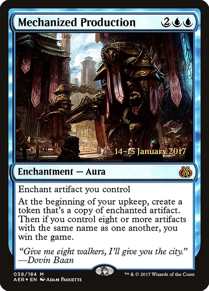 Mechanized Production [Aether Revolt Prerelease Promos] | Jack's On Queen