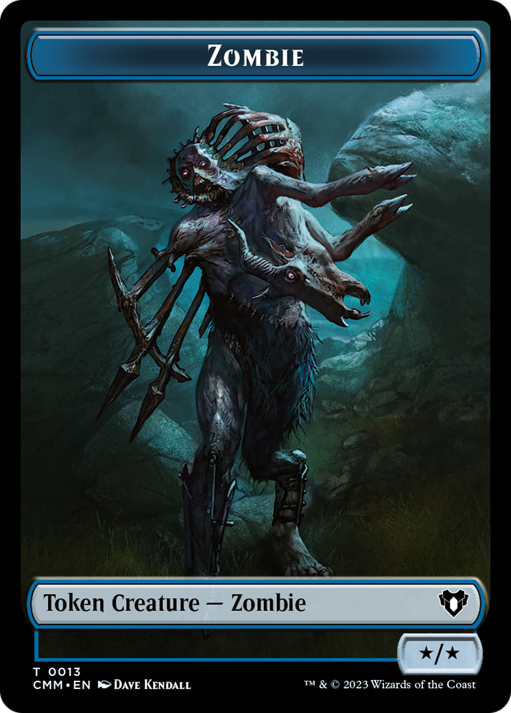 Zombie Token (13) [Commander Masters Tokens] | Jack's On Queen