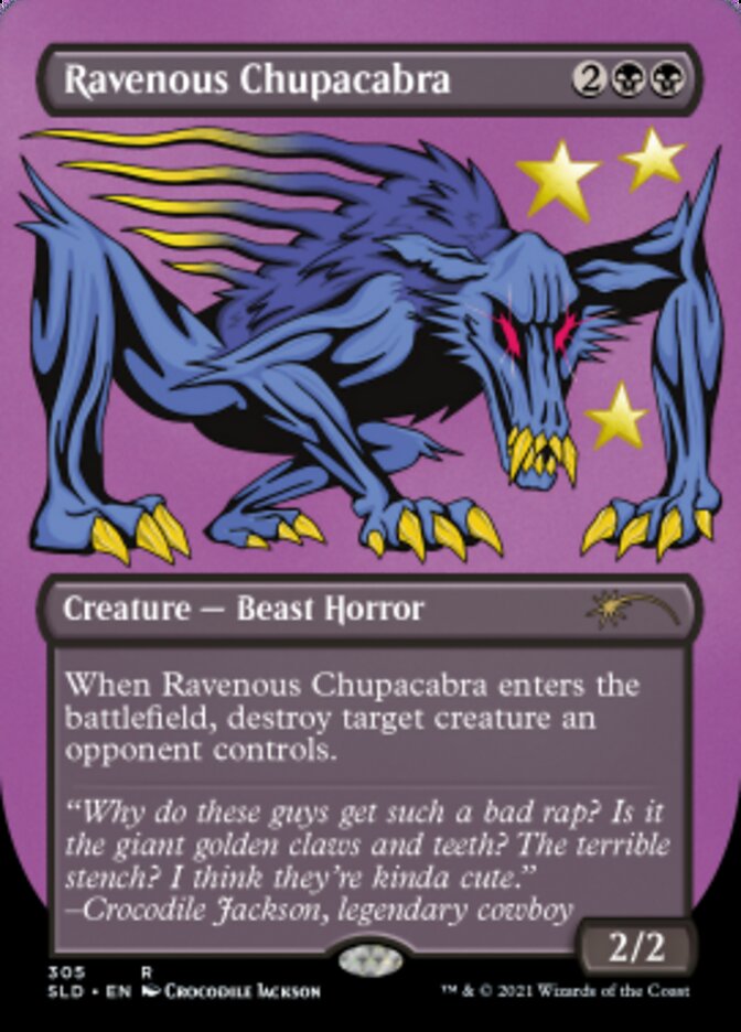 Ravenous Chupacabra (Borderless) (Foil Etched) [Secret Lair Drop Series] | Jack's On Queen