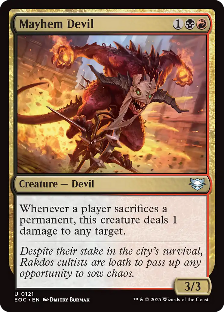 Mayhem Devil [Edge of Eternities Commander] | Jack's On Queen