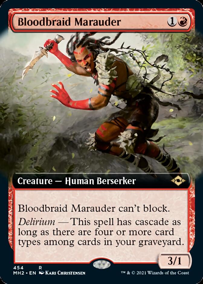 Bloodbraid Marauder (Extended Art) [Modern Horizons 2] | Jack's On Queen