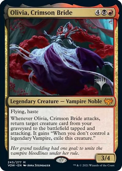 Olivia, Crimson Bride (Promo Pack) [Innistrad: Crimson Vow Promos] | Jack's On Queen