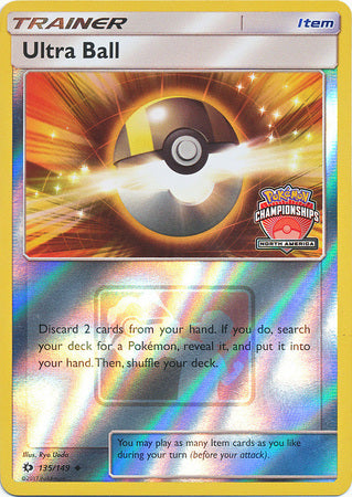 Ultra Ball (135/149) (NA Championship Promo) [Sun & Moon: Base Set] | Jack's On Queen