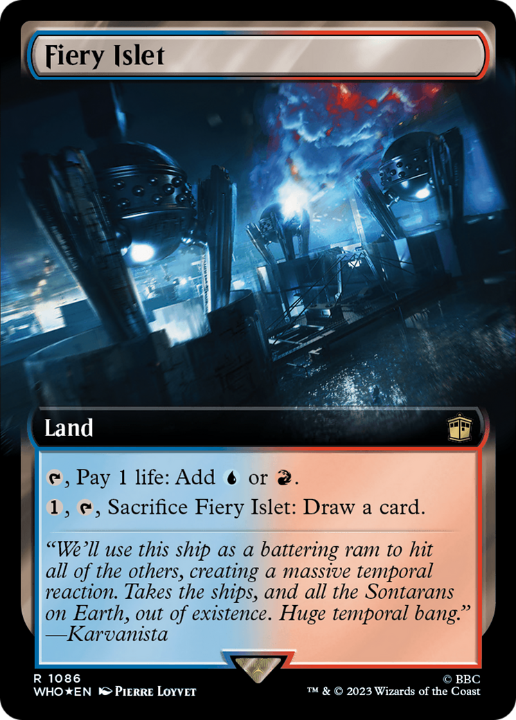 Fiery Islet (Extended Art) (Surge Foil) [Doctor Who] | Jack's On Queen