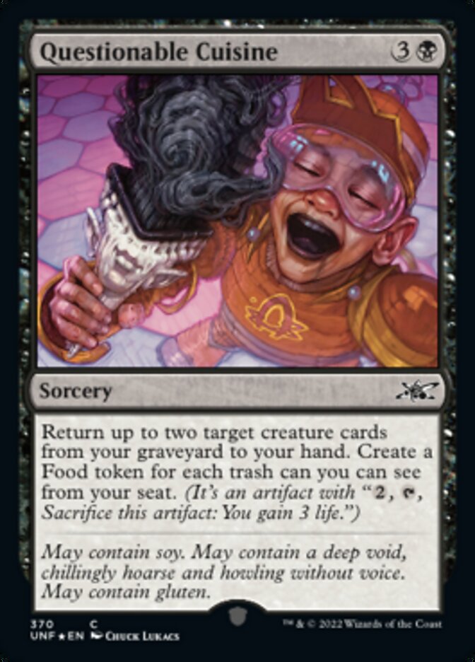 Questionable Cuisine (Galaxy Foil) [Unfinity] | Jack's On Queen
