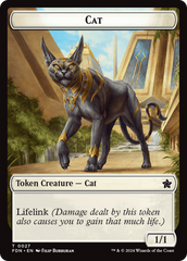 Cat (0027) // Phyrexian Goblin Double-Sided Token [Foundations Tokens] | Jack's On Queen