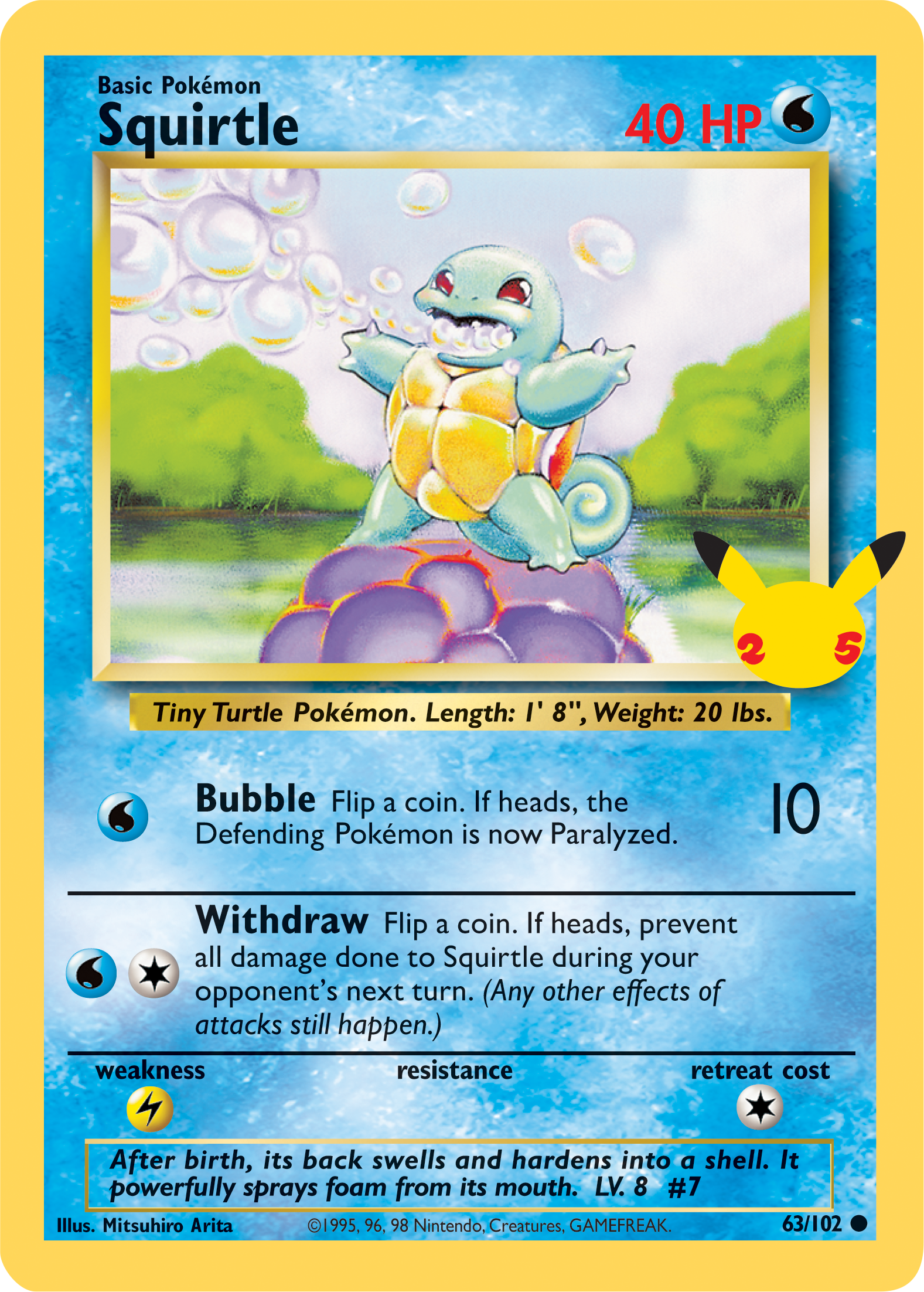 Squirtle (63/102) (Jumbo Card) [First Partner Pack] | Jack's On Queen