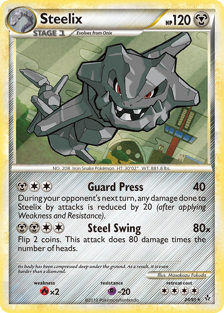 Steelix (24/95) (Theme Deck Exclusive) [HeartGold & SoulSilver: Unleashed] | Jack's On Queen