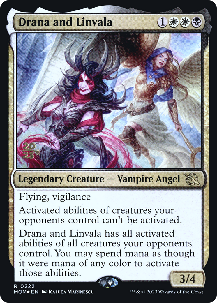 Drana and Linvala [March of the Machine Prerelease Promos] | Jack's On Queen