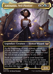 Aminatou, Veil Piercer (Borderless) [Duskmourn: House of Horror Commander] | Jack's On Queen