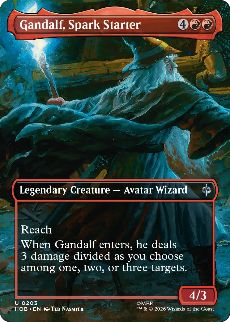 Gandalf, Spark Starter (Borderless) [The Hobbit] | Jack's On Queen