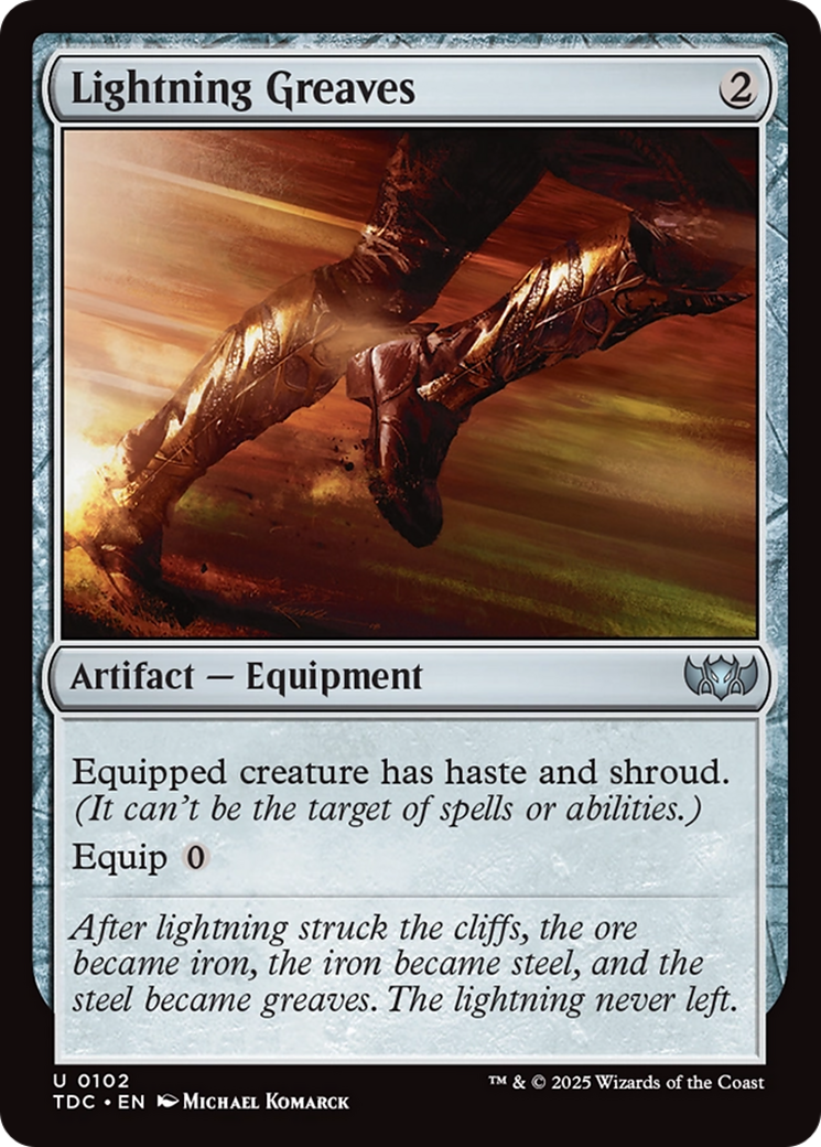 Lightning Greaves [Tarkir: Dragonstorm Commander] | Jack's On Queen