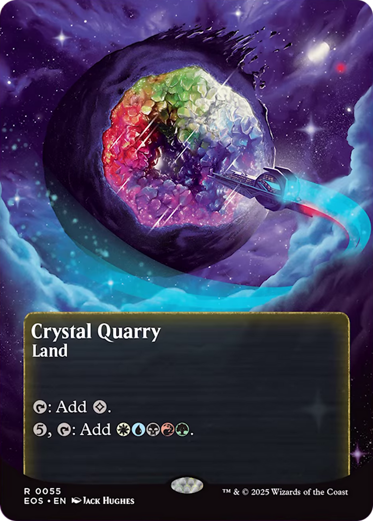 Crystal Quarry (0055) (Borderless) [Edge of Eternities: Stellar Sights] | Jack's On Queen