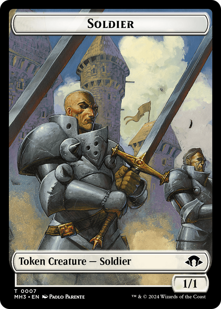 Phyrexian Germ // Soldier Double-Sided Token [Modern Horizons 3 Tokens] | Jack's On Queen