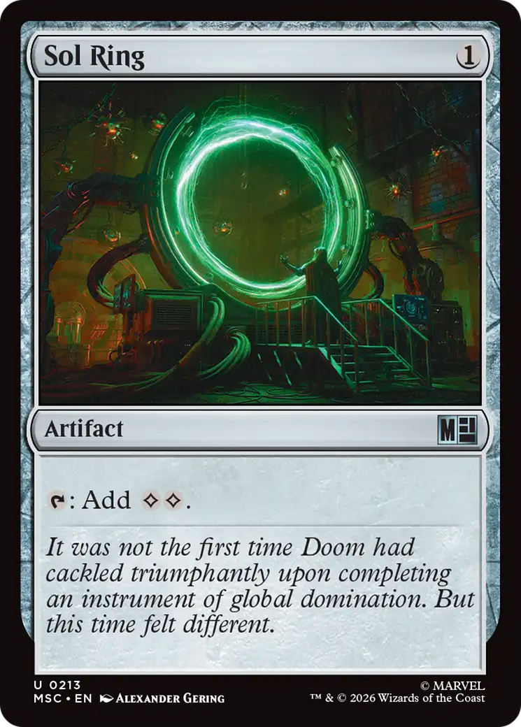 Sol Ring (0211) (Surge Foil) [Marvel Super Heroes Commander] | Jack's On Queen