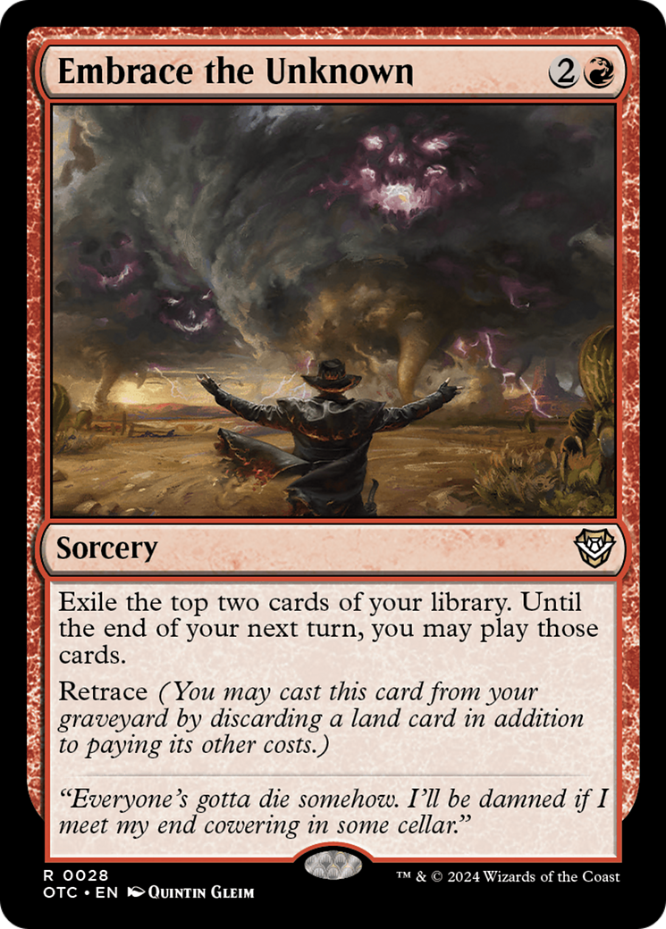 Embrace the Unknown [Outlaws of Thunder Junction Commander] | Jack's On Queen