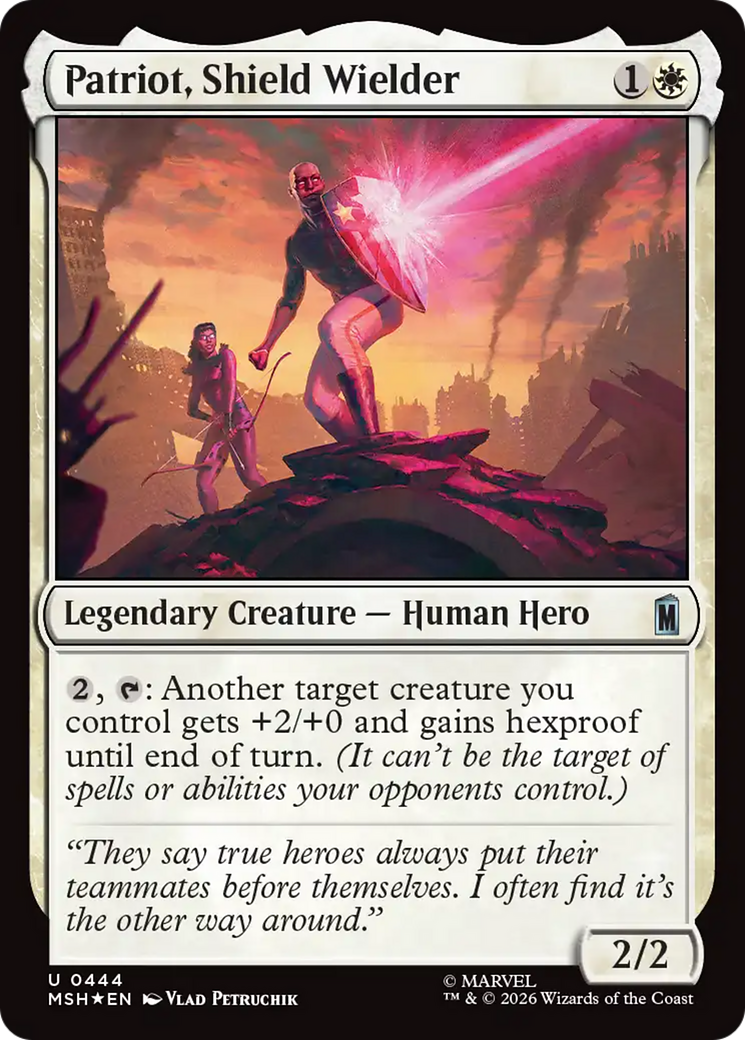 Patriot, Shield Wielder (Surge Foil) [Marvel Super Heroes] | Jack's On Queen