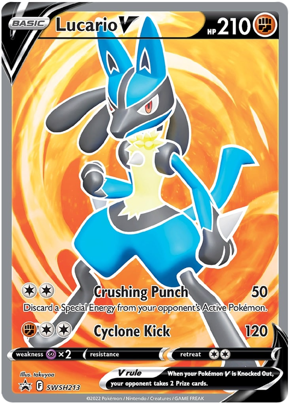 Lucario V (SWSH213) [Sword & Shield: Black Star Promos] | Jack's On Queen