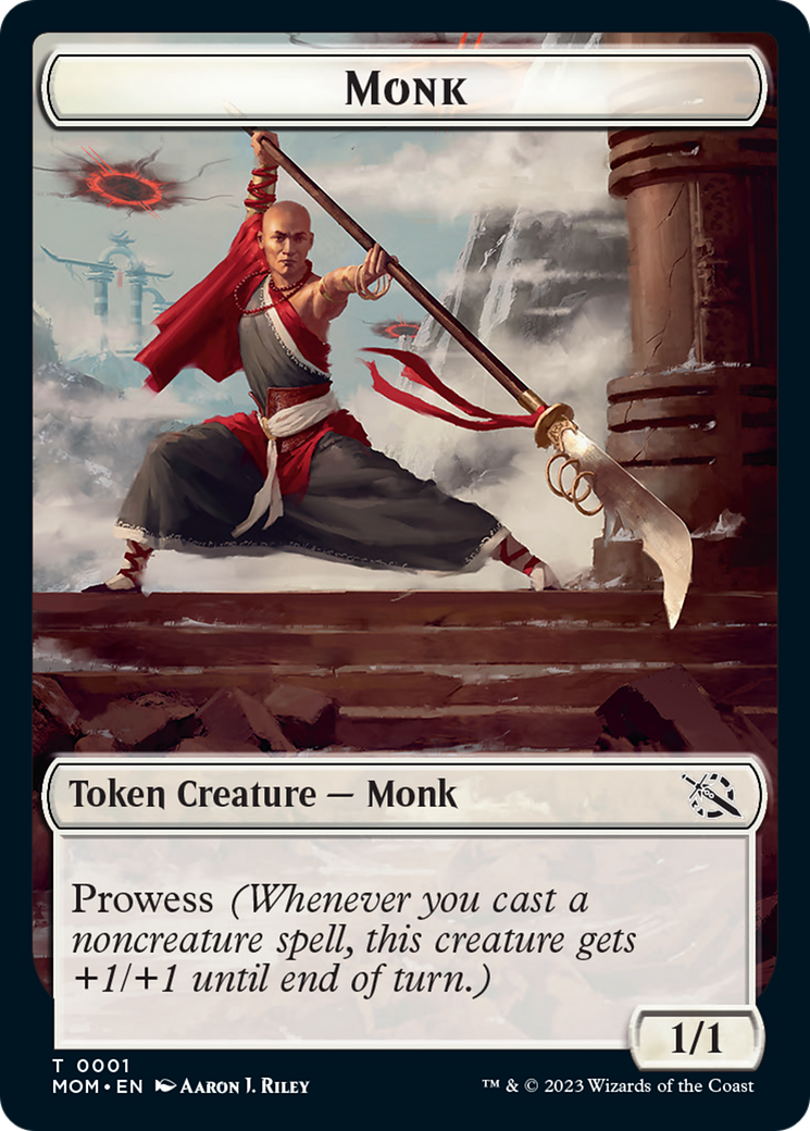 Monk // Kraken Double-Sided Token [March of the Machine Tokens] | Jack's On Queen