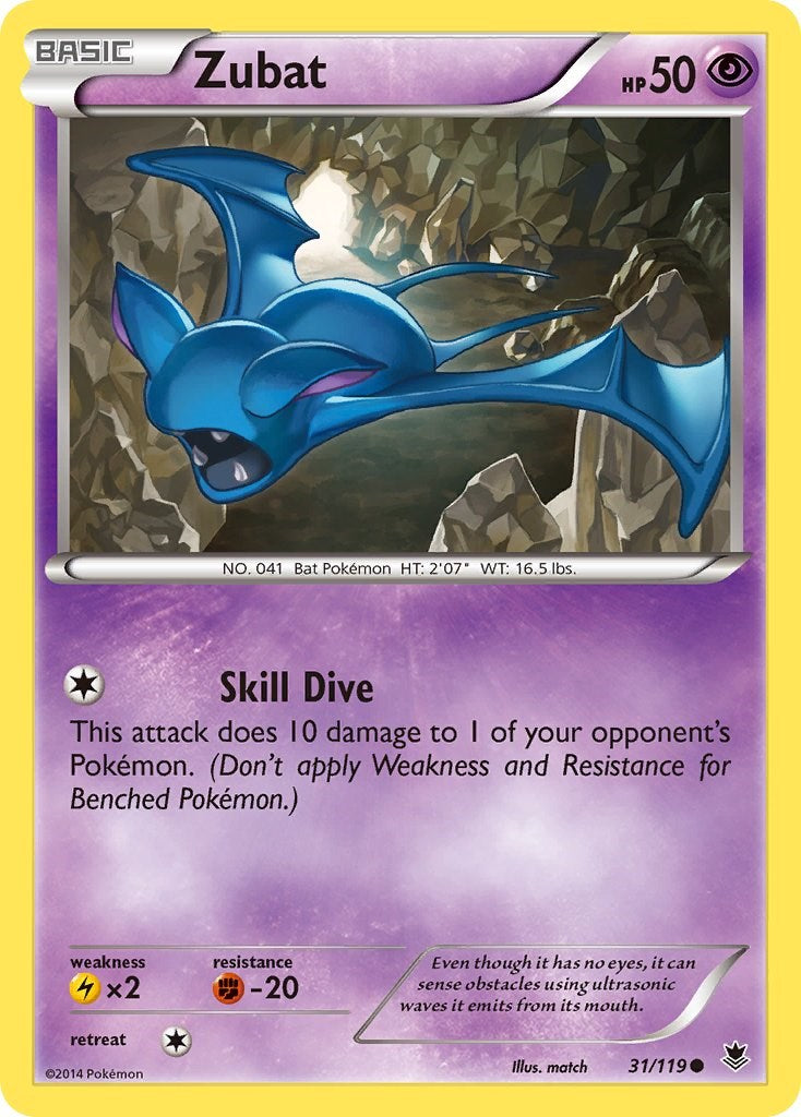 Zubat (31/119) [XY: Phantom Forces] | Jack's On Queen