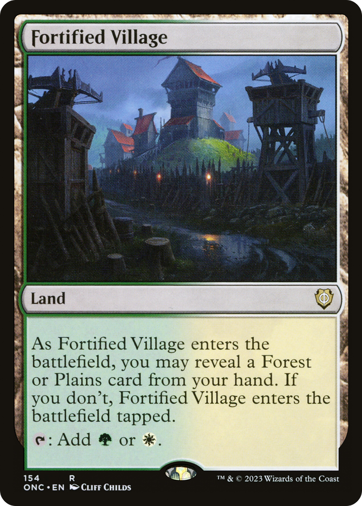 Fortified Village [Phyrexia: All Will Be One Commander] | Jack's On Queen