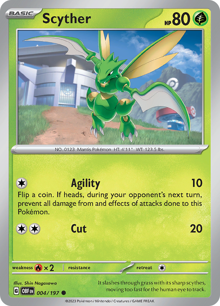 Scyther (004/197) [Scarlet & Violet: Obsidian Flames] | Jack's On Queen