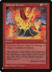 Volcanic Geyser [The List Reprints] | Jack's On Queen