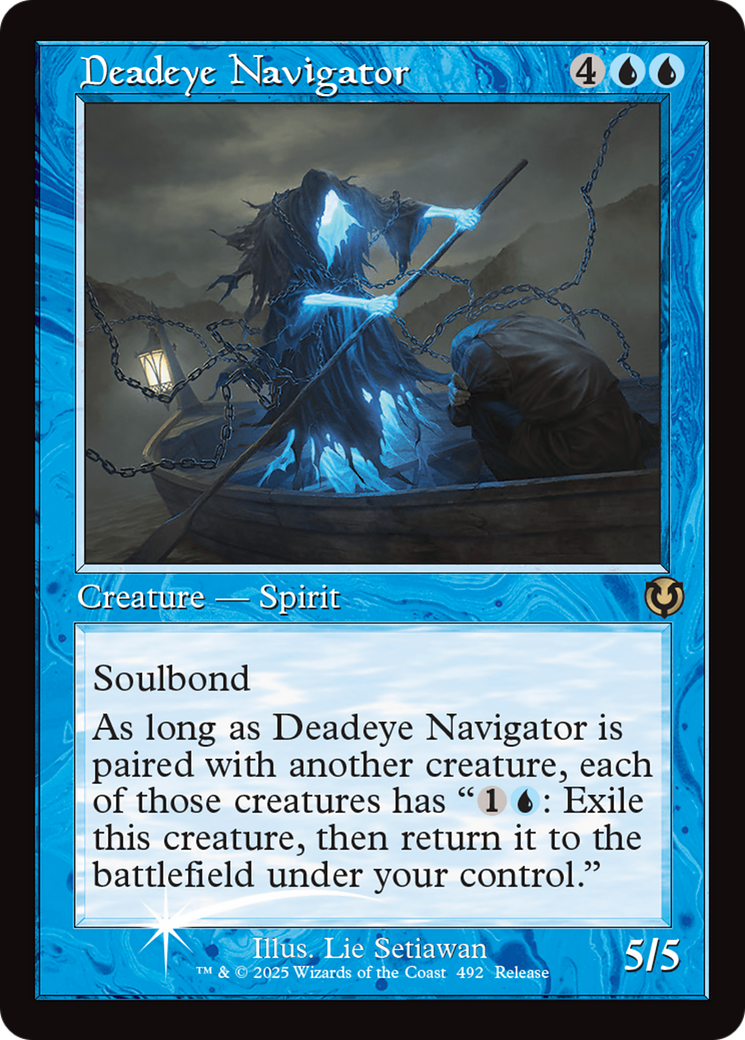 Deadeye Navigator (Retro Frame) [Innistrad Remastered Promos] | Jack's On Queen