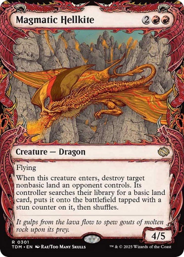 Magmatic Hellkite (Showcase) [Tarkir: Dragonstorm] | Jack's On Queen