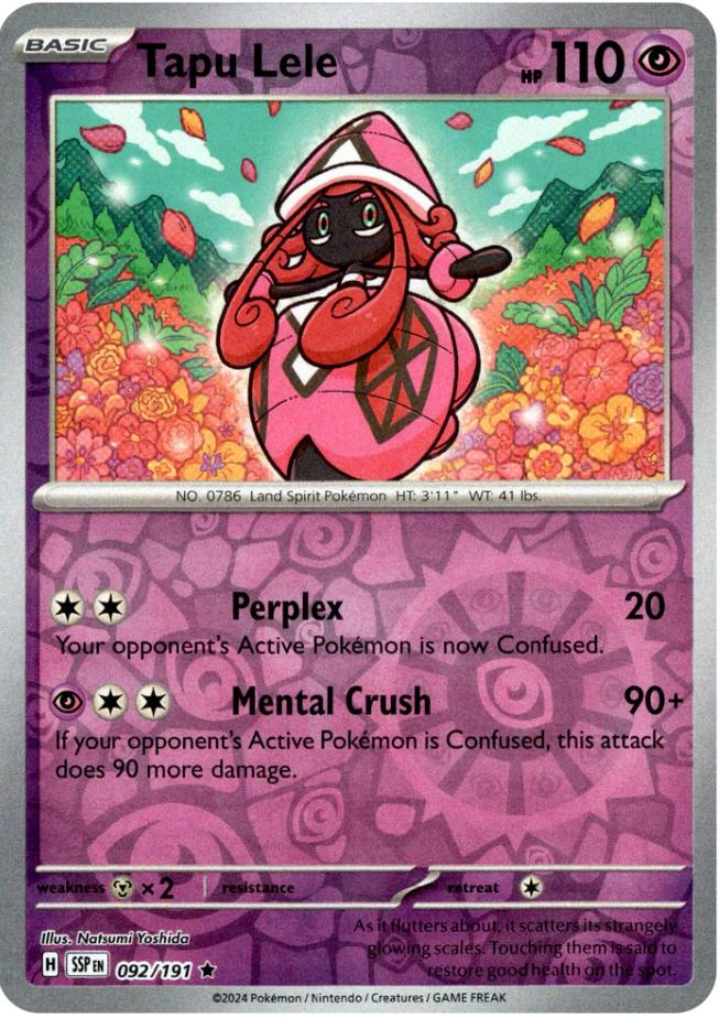 Tapu Lele (092/191) [Scarlet & Violet: Surging Sparks] | Jack's On Queen