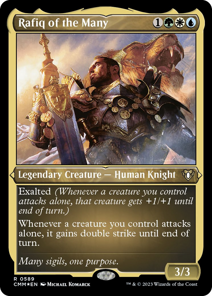 Rafiq of the Many (Foil Etched) [Commander Masters] | Jack's On Queen