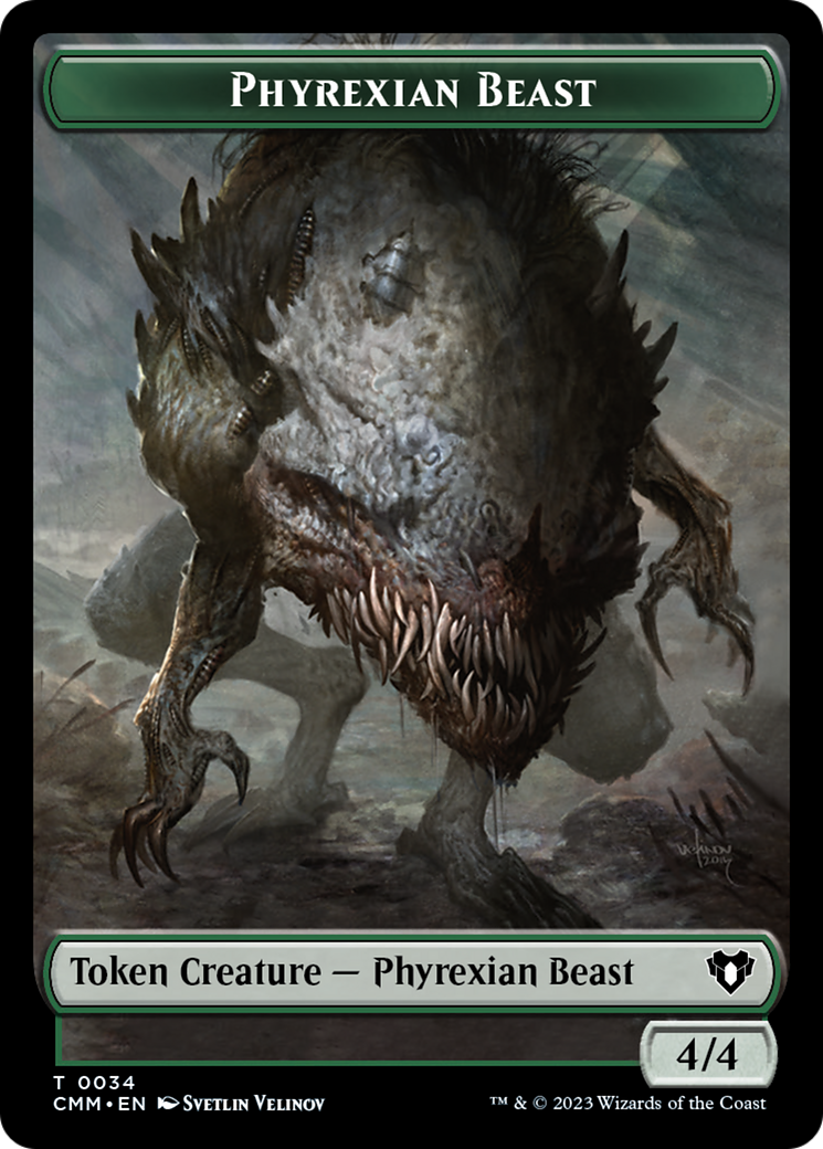 Phyrexian Beast Token [Commander Masters Tokens] | Jack's On Queen