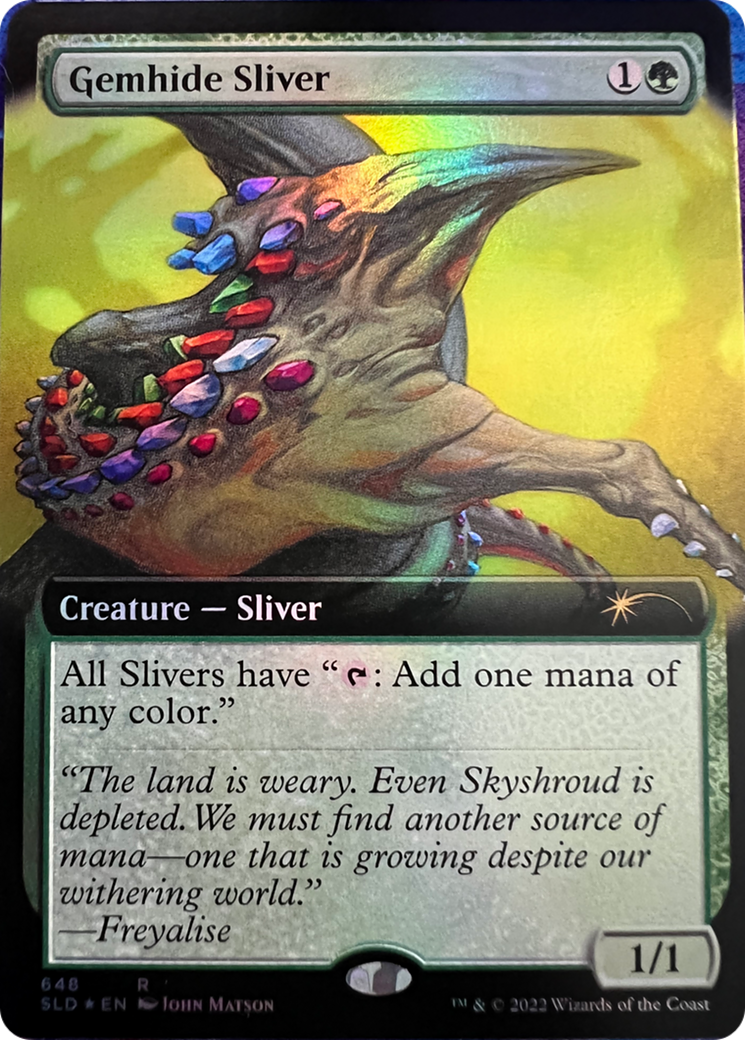 Gemhide Sliver (Extended Art) [Secret Lair Drop Series] | Jack's On Queen