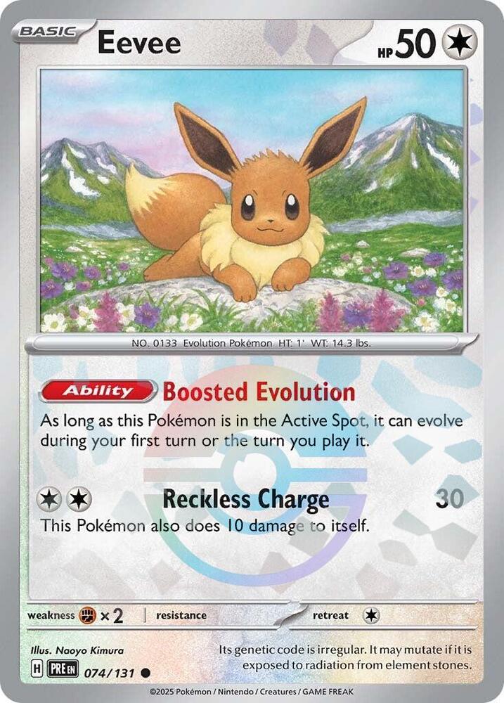 Eevee (074/131) (Poke Ball Pattern) [Scarlet & Violet: Prismatic Evolutions] | Jack's On Queen