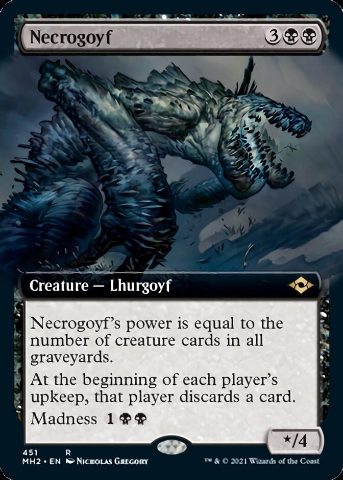 Necrogoyf (Extended Art) [Modern Horizons 2] | Jack's On Queen