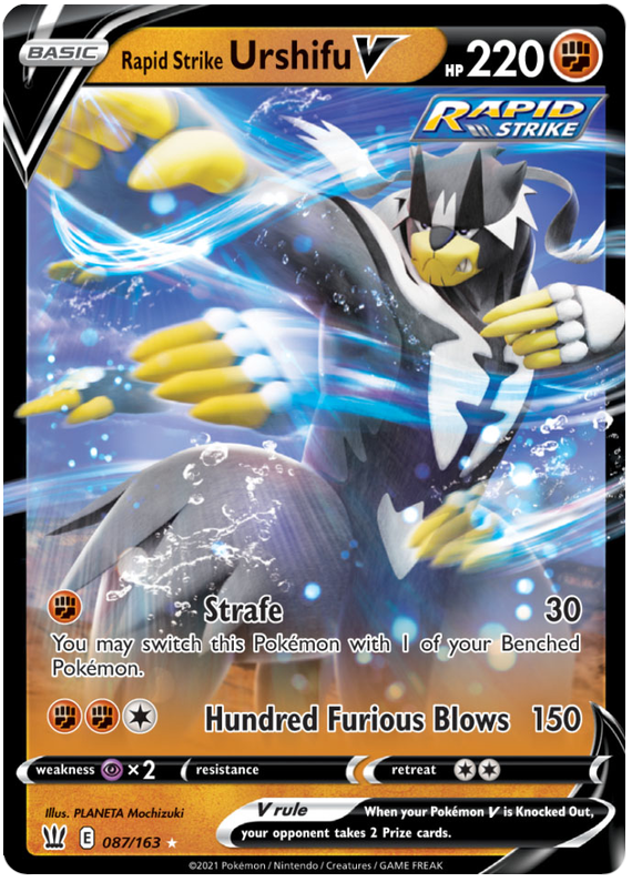 Rapid Strike Urshifu V (087/163) [Sword & Shield: Battle Styles] | Jack's On Queen