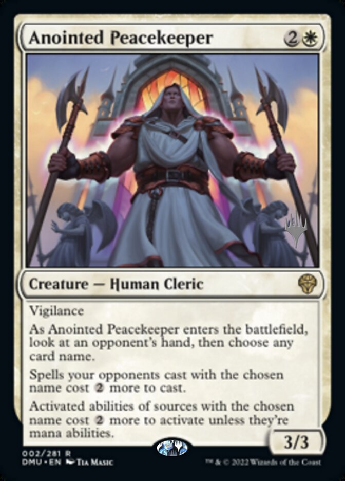 Anointed Peacekeeper (Promo Pack) [Dominaria United Promos] | Jack's On Queen