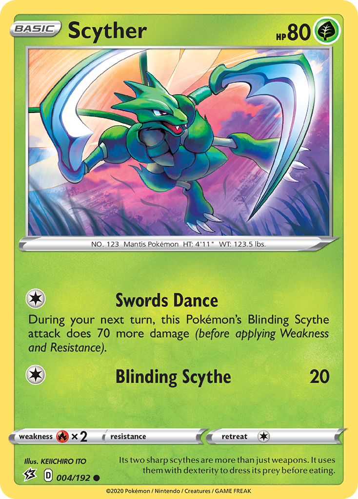 Scyther (004/192) [Sword & Shield: Rebel Clash] | Jack's On Queen